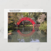 ガーデン日本のブリッジ ポストカード (正面/裏面)