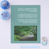 ガーデン日本のベンチフライヤー チラシ (シングル)