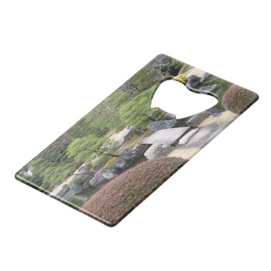 ガーデン日本の日本庭園 クレジットカード栓抜き (裏面アングル)