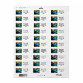 ガーデン日本の絵を描 ラベル (フルシート)