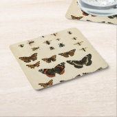 ガーデン昆虫バイビジョンスタジオ スクエアペーパーコースター (アングル)