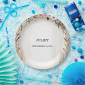 ガーデン春ウッドボー素朴ブライダルシャワー ペーパープレート (パーティー)