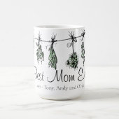 ガーデン最高のハーブママ コーヒーマグカップ (中央)