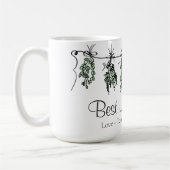 ガーデン最高のハーブママ コーヒーマグカップ (左)