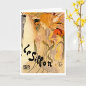 ガーデン最高のフェアリーフランスのグリーティング カード (黄色い花)