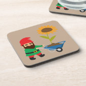 ガーデン格言かわいいカラフル コースター (左側)