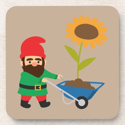 ガーデン格言かわいいカラフル コースター (正面)