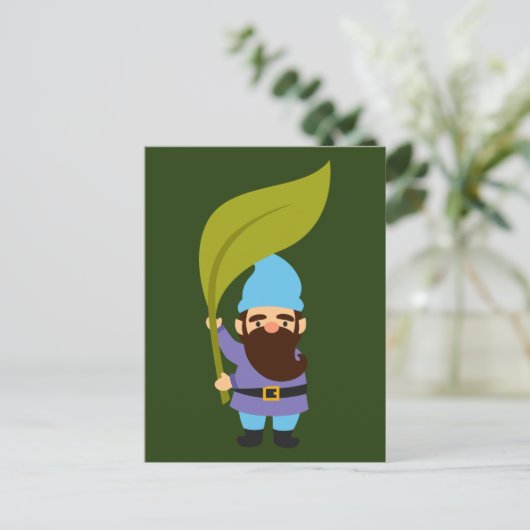 ガーデン格言かわいいカラフル ポストカード (スタンド正面)