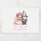 ガーデン格言たった今結婚しましたフェアリータ素朴ーレ結婚ーズ リキュールボトルラベル (シングルラベル)