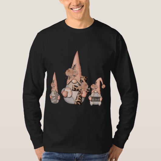 ガーデン格言とフローラヒョウ十字卵ウサギ Tシャツ (正面)