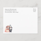 ガーデン格言オレンジウッドランド婚約パーティ 案内ポストカード (裏面)