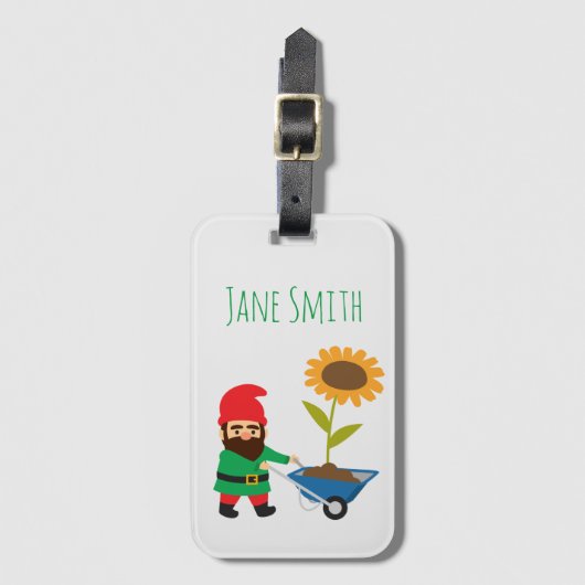 ガーデン格言カワイトガーデニングテーマ ラゲッジタグ (正面縦)