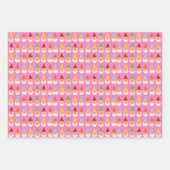 ガーデン格言ピンク背景 ラッピングペーパーシート (正面)