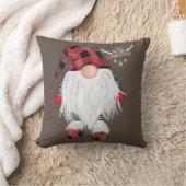 ガーデン格言メリークリスマスレッドバッファロープレイドパジ クッション (ブランケット)