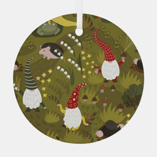 ガーデン格言ユーモアのある:動物相。 ガラスオーナメント (裏面)