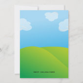 ガーデン格言子供の誕生日パーティー 招待状 (裏面)