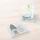 ガーデン格言私はあなたを愛する格言事項 ガラスコースター (アングル)