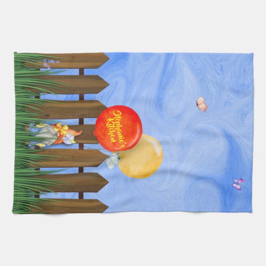 ガーデン格言、おもしろいカラフルキッチンタオル キッチンタオル (横)