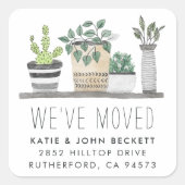 ガーデン栽培 |お知らせスタンプの移動 スクエアシール (正面)