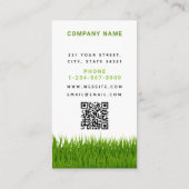 ガーデン気にロンモダングラスレーキロイヤリティ 名刺 (裏面)