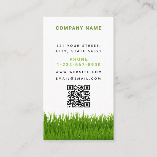 ガーデン気にロンモダングラスレーキロイヤリティ 名刺 (裏面)