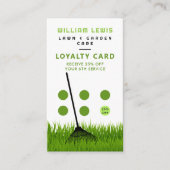 ガーデン気にロンモダングラスレーキロイヤリティ 名刺 (正面)