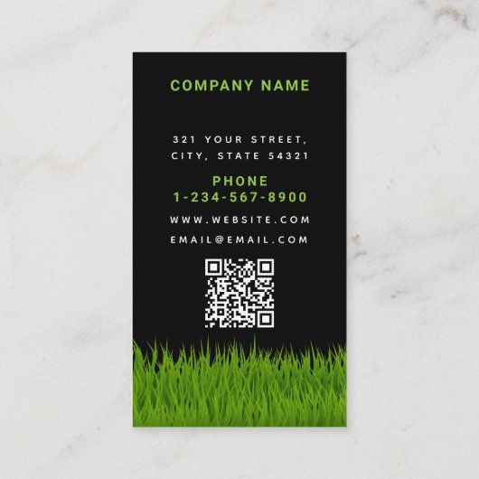 ガーデン気にロンモダングラスレーキロイヤリティ 名刺 (裏面)