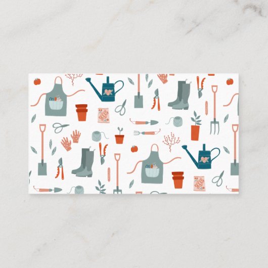 ガーデン気にロン名刺 名刺 (裏面)