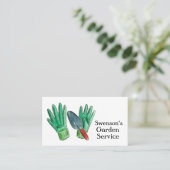 ガーデン気にロン草刈り手袋用コテ 名刺 (スタンド正面)