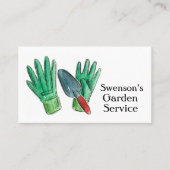 ガーデン気にロン草刈り手袋用コテ 名刺 (正面)