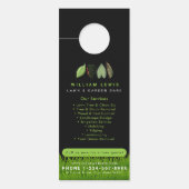 ガーデン気にロン離れ造園のロゴ ドアノブサイン (正面)