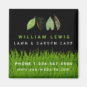 ガーデン気にロン離れ造園のロゴ マグネット (正面)