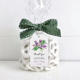 ガーデン水の色結婚の感謝のギフトラベル ギフトタグ