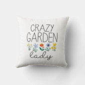 ガーデン熱狂するレディ クッション (裏面)