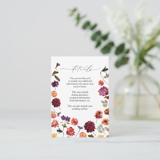 ガーデン秋サマーバーンドオレンジ結婚ズ詳細 エンクロージャーカード (スタンド正面)