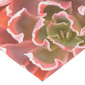 ガーデン素晴らし多肉質ピンクトーンリアリスティックアート ショートテーブルランナー (コーナー)