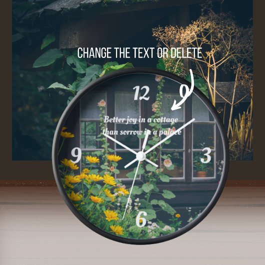 ガーデン素朴と居心地の良いコテージ 壁時計