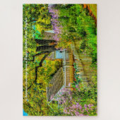 ガーデン素朴ウェストバージニア。クリスマスグリーティング ジグソーパズル (縦)