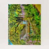 ガーデン素朴ウェストバージニア。クリスマスグリーティング ジグソーパズル (縦)