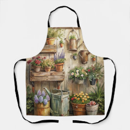 ガーデン素朴コテージコアフローラ エプロン