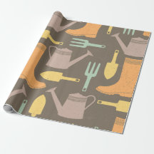 ガーデン素朴チャームラッピング紙