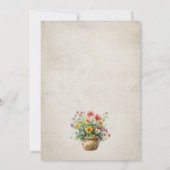 ガーデン素朴テーマ披露宴のみ招待状 招待状 (裏面)