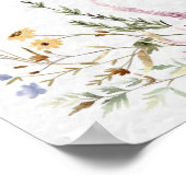 ガーデン素朴フラワーズブライダルシャワーへようこそ ポスター (角)