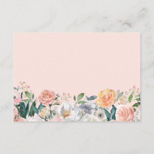 ガーデン素朴フローラ結婚詳細披露宴 エンクロージャーカード (裏面)