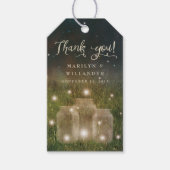 ガーデン素朴メイソンジャール魅惑フォレストメッセージカード ギフトタグ (正面)