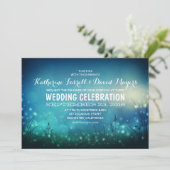 ガーデン素朴ライツロマンチック結婚式招待状 招待状 (スタンド正面)