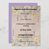 ガーデン素朴ロマンス1 招待状 (正面/裏面)