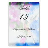 ガーデン結婚ハミングバードのテーブル番号カード テーブルナンバー (正面)