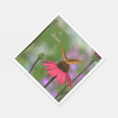 ガーデン結婚・バタフライ スタンダードランチョンナプキン (角)