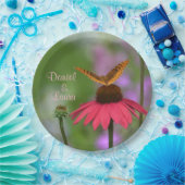 ガーデン結婚・バタフライ ペーパープレート (パーティー)